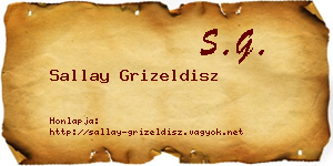 Sallay Grizeldisz névjegykártya
